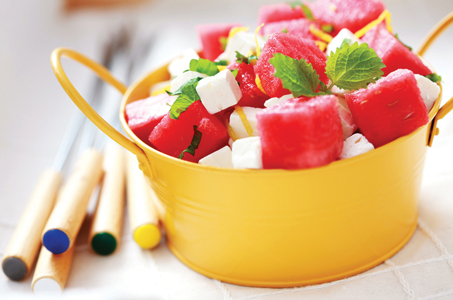 watermelon and feta salad