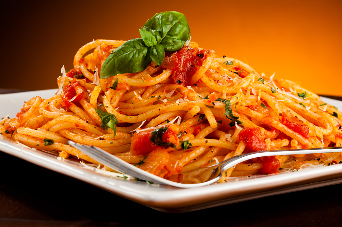 Pasta and sauce